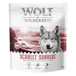Zooplus Wolf of Wilderness Scarlet Sunrise Zalm & Tonijn - graanvrij - 1 kg Nieuw Recept aanbieding