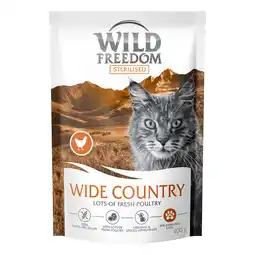 Zooplus Wild Freedom Adult Sterilised Wide Country met Gevogelte Kattenvoer - 400 g aanbieding