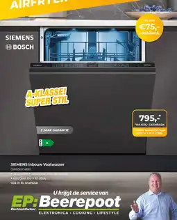 EP Beerepoot Siemens Inbouw Vaatwaser aanbieding