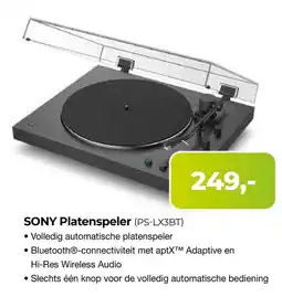 EP Beerepoot SONY Platenspeler (PS-LX3BT) aanbieding