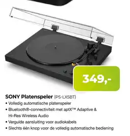 EP Beerepoot SONY Platenspeler (PS-LX5BT) aanbieding