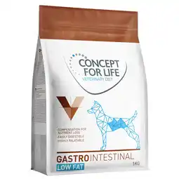 Zooplus 1kg Concept for Life Veterinary Diet Gastrointestinal Low Fat droog hondenvoer aanbieding