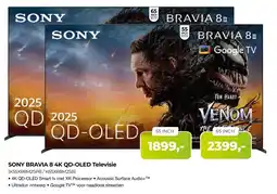 EP Beerepoot SONY BRAVIA 8 4K QD-OLED Televisie aanbieding