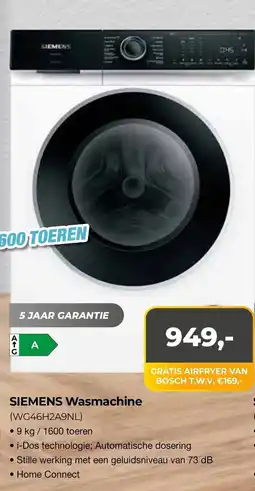 EP Beerepoot Siemens Wasmachine (WG46H2A9NL) aanbieding