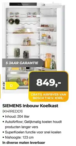 EP Beerepoot SIEMENS Inbouw Koelkast aanbieding