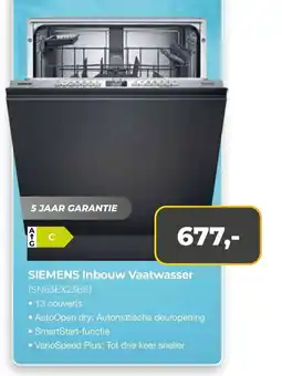 EP Beerepoot Siemens Inbouw Vaatwasser (SN63EX23BE) aanbieding