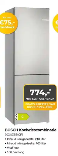 EP Beerepoot BOSCH Koelvriescombinatie aanbieding