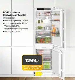 EP Beerepoot BOSCH Inbouw Koelvriescombinatie (KIN86EDDO) aanbieding