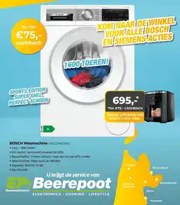 EP Beerepoot Bosch Wasmachine (WGG246ZSNL) aanbieding