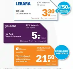 Telecombinatie lebarara aanbieding