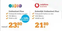 Telecombinatie odiko unlimited plus aanbieding