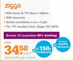 Telecombinatie ziggo aanbieding