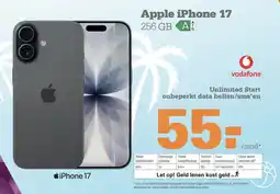 Telecombinatie Apple iPhone 17 aanbieding