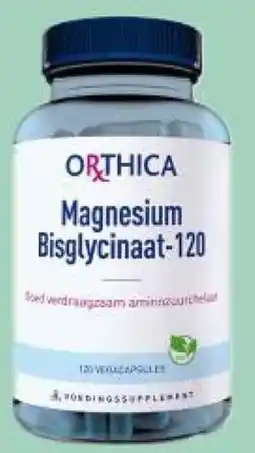 De Online Drogist Orthica Magnesium Bisglycinaat-120 aanbieding