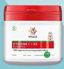 De Online Drogist Vitals vitamine c + d3 gummies aanbieding