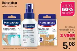 De Online Drogist Hansaplast Classic Pleisters 6cm x 1m* aanbieding
