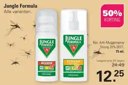 De Online Drogist Jungle Formula Anti Muggenspray aanbieding