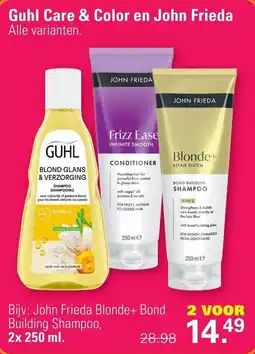 De Online Drogist Guhl Care & Color en John Frieda aanbieding