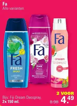 De Online Drogist Fa Fiji Dream Deospray aanbieding
