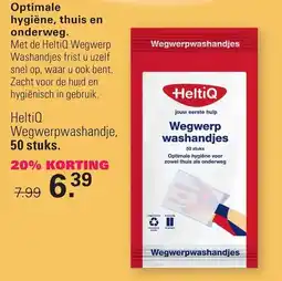 De Online Drogist HeltiQ Wegwerpwashandjes aanbieding