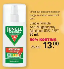 De Online Drogist Jungle Formula Anti-Muggenspray aanbieding