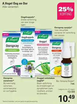 De Online Drogist A.Vogel Oog en Oor aanbieding