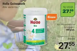De Online Drogist Holle Bio Geitenmelk 4 aanbieding