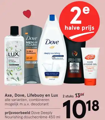 Etos Axe, Dove, Lifebuoy en Lux aanbieding