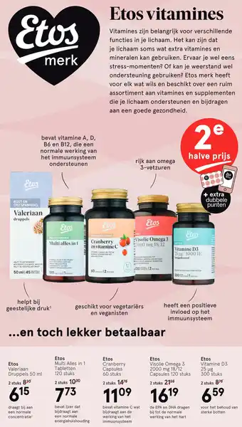 Etos Etos vitamines aanbieding