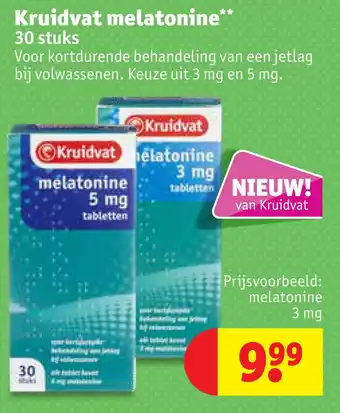 Kruidvat Kruidvat melatonine 30 stuks aanbieding