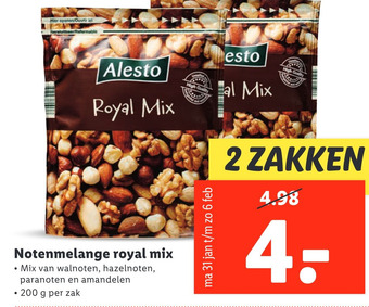 Lidl Notenmelange royal mix aanbieding