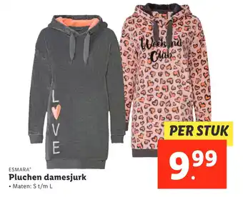 Lidl ESMARA Pluchen damesjurk aanbieding