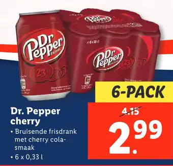 Lidl Dr. Pepper cherry aanbieding