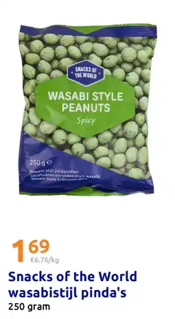 Action Snacks of the World wasabistijl pinda's aanbieding