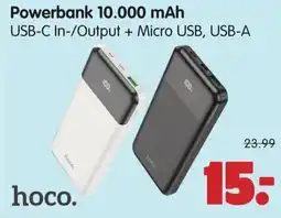Plentyparts hoco. Powerbank 10.000 mAh aanbieding