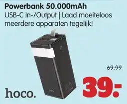 Plentyparts hoco. Powerbank 50.000mAh aanbieding