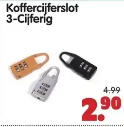 Plentyparts Koffercijferslot 3-Cijferig aanbieding