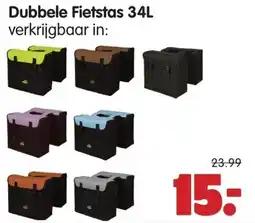 Plentyparts Dubbele Fietstas 34L aanbieding
