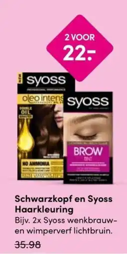 Drogisterij Visser Syoss Haarkleurung aanbieding