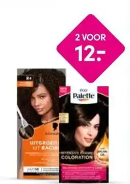 Drogisterij Visser Schwarzkopf Uitgroeiset en Poly Palette aanbieding