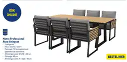 Makro Metro Professional Ateo diningset aanbieding