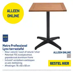 Makro Metro Professional Lynx terrastafel aanbieding