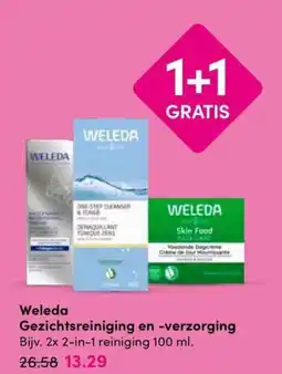 Drogisterij Visser Weleda Gezichtsreiniging en -verzorging aanbieding