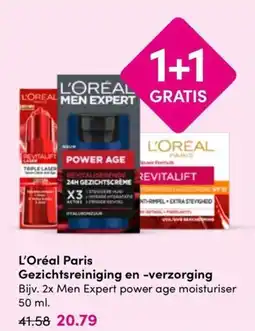 Drogisterij Visser L'Oréal Paris Gezichtsreiniging en -verzorging aanbieding