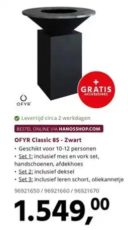 HANOS OFYR OFYR Classic 85 - Zwart aanbieding