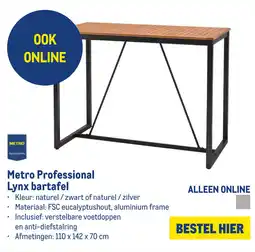 Makro Metro Professional Lynx bartafel aanbieding