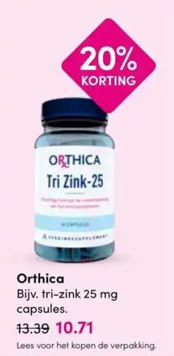 Drogisterij Visser Orthica Tri Zink-25 aanbieding