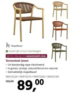 HANOS Terrasstoel Jaxon aanbieding