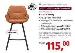 HANOS Select Furniture Barkruk Merry aanbieding