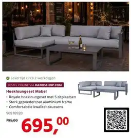 HANOS Hoekloungeset Mabel aanbieding